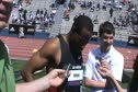 Darvis Patton Doc on his race and Bolt 2012 Kansas Relays