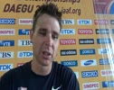 Derek Miles after qualifying in Pole Vault  prelim 5.60m Daegu 2011 World Champs