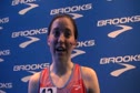 Hannah Meier after her wire-to-wire victory in the mile at Brooks PR Invitational 2012
