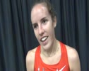 Jackie Areson Battles for 2nd in 3k 2012 NB Indoor GP