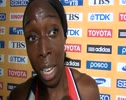 Jeanette Kwayke GBR advances to 100 semi Daegu 2011 World Championships