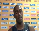 Jeremy Dodson after prelim and dealing with situation Daegu 2011 World Championships