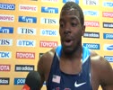 Jeshua Anderson after 400H semis at Daegu 2011 World Championships Day 4 Interviews