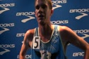 Kevin Bishop gives some recruiting advice after 7th place in 2 mile at Brooks PR Invitational 2012