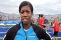 Porscha Lucas after 200 second place 2011 Kansas Relays