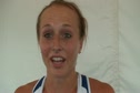 Rebeka Stowe after steeple 2011 USATF Outdoor Track & Field Championships