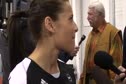 Alicia Sacramone after the Announcement at the Karolyi Ranch
