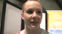 Ariella Kaeslin of Switzerland after throwing a new Vault and Qualifying to Finals