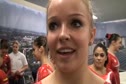 Charlotte Mackie of Canada after Worlds Prelims