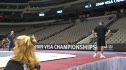 Chellsie warmed up some vaults...