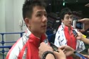 Defending World Champions Feng Zhe and Chen Yibing after Qualifications (in Chinese)