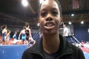 Gabrielle Douglas before the 2011 CoverGirl Classic