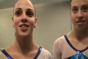 Hadas Koren and Roni Rabinovitz of Israel after Worlds Qualification