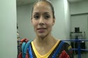 Jessica Lopez of Venezuela after Day 1 of World Championsihps