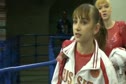Komova, Nabieva, and Dementyeva run through the Mixed Zone
