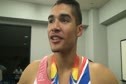 Louis Smith of GBR Faltered on his Pommel Dismount but Still wins the Bronze Medal