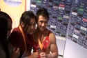 Rings World Champion Chen Yibing talked to the Chinese press, then Pose for Pics with all of them