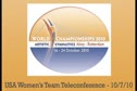 Women's World Team Teleconference: Reaction to the Suspension of North Korea
