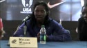 Melaine Walker and Kenia Sinclair Women's USA vs Word SMR Press Conference Penn Relays 2011