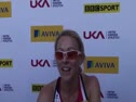 Jenny Meadows (Wigan & District) after qualifying for the 800m Semi Final at the 2010 National Championships
