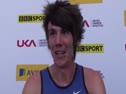 Joe Thomas (Cardiff) after qualifying for the 800m Semi Final at the 2010 National Championships
