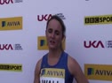 Kim Wall (Basildon) after qualifying for the 400m Final at the 2010 National Championships