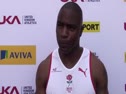 Mark Lewis Francis (Birchfield Harriers) after qualifying for the 100m Semi Final at the 2010 National Championships
