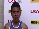 Tom Lancashire (Bolton) after qualifying for the 1500m Final at the 2010 National Championships