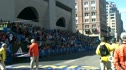 Morgan Uceny Finish of Women's Invitational Mile Boston Marathon 2012