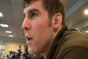 Brad Dillon from Lehigh taking a look at the competition