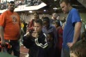 Franklin Gomez signing autographs