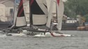 Extreme Sailing Series Day 3 Stadium Sailing Crash