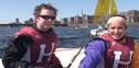 Harvard's John Stokes and Michelle Konstadt After Race 1A
