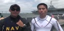 Navy's Martin Sterling and Lukas Edegran After Race 4B