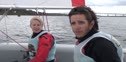 Tufts' Massimo Soriano and Jennifer Watkins After Race 9B