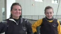 William and Mary's Katie Olson and Kelly Bodie Enjoying the Big Leagues