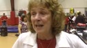 Coach Chollet-Norton after her Final Home Meet