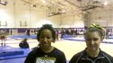 Towson Gymnasts Kacy Catanzaro, Avis Hixon, and Lindsay Poplaski