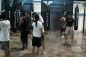 Hitting the bags