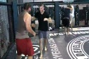 Muay thai in cage