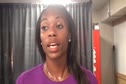 Alexandria Andrerson after winning her 100 Prelim 2010 USA Champs