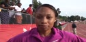 Allyson Felix after 4x4 at 2010 Mt SAC Relays