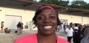 Alysia Johnson after 4x4 at 2010 Mt SAC Relays