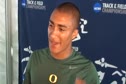 Ashton Eaton after Day 1 of the Dec with 4500 points 2010 NCAA Outdoor Champs