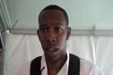 Freshman Reggie Wyatt USC after winning his 400H prelim 2010 NCAA Outdoor Champs