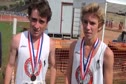 Miles Irish , Lucas Robinson Palos Verdes 1,2 D3,4,5 freshman race Mt SAC XC 2010
