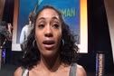 Queen Harrison after winning the 2010 Bowerman