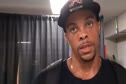 Wallace Spearmon after the 100 Prelims 2010 USA Champs