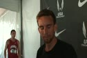 AJ Acosta after M 1500 qualifying at the USATF Outdoor Championships 2011