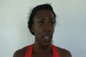 Alysia Montano after W 800 semi at the USATF Outdoor Championships 2011